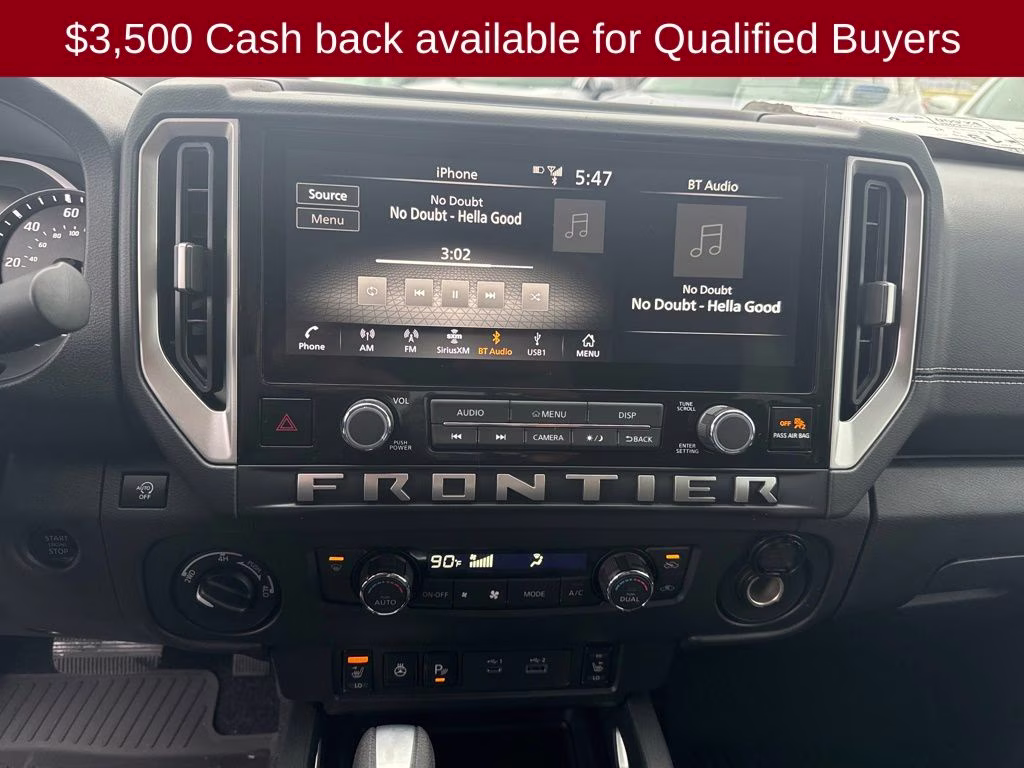 2026 Glacier White Nissan Frontier SV 4X4 Truck