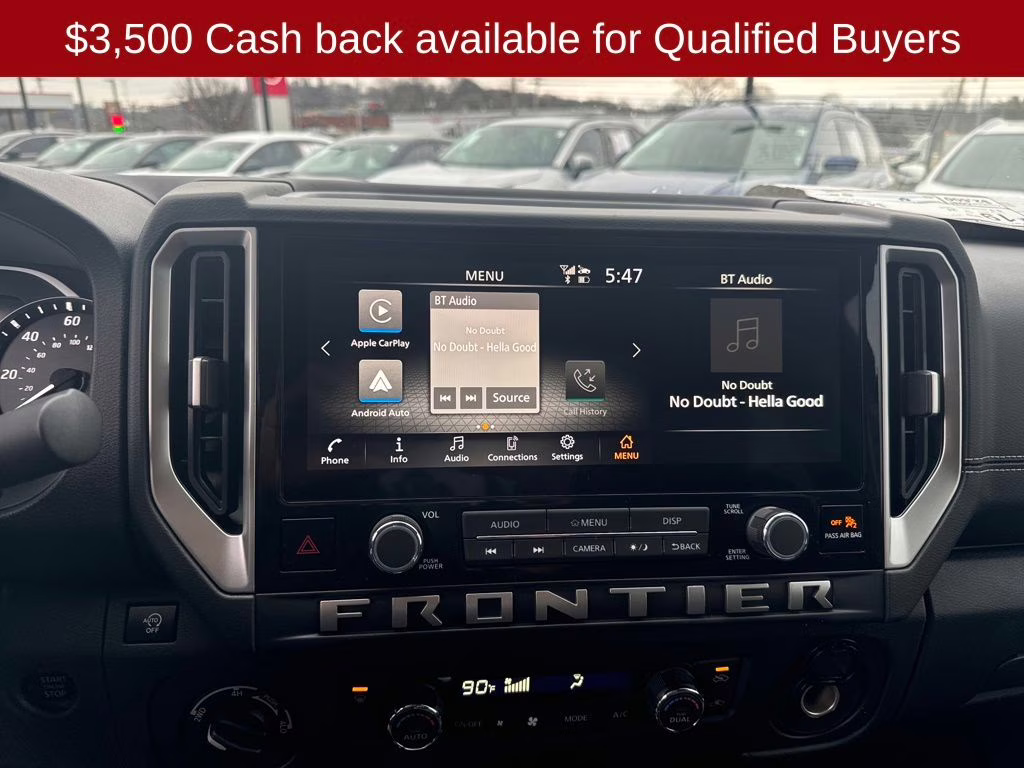 2026 Glacier White Nissan Frontier SV 4X4 Truck