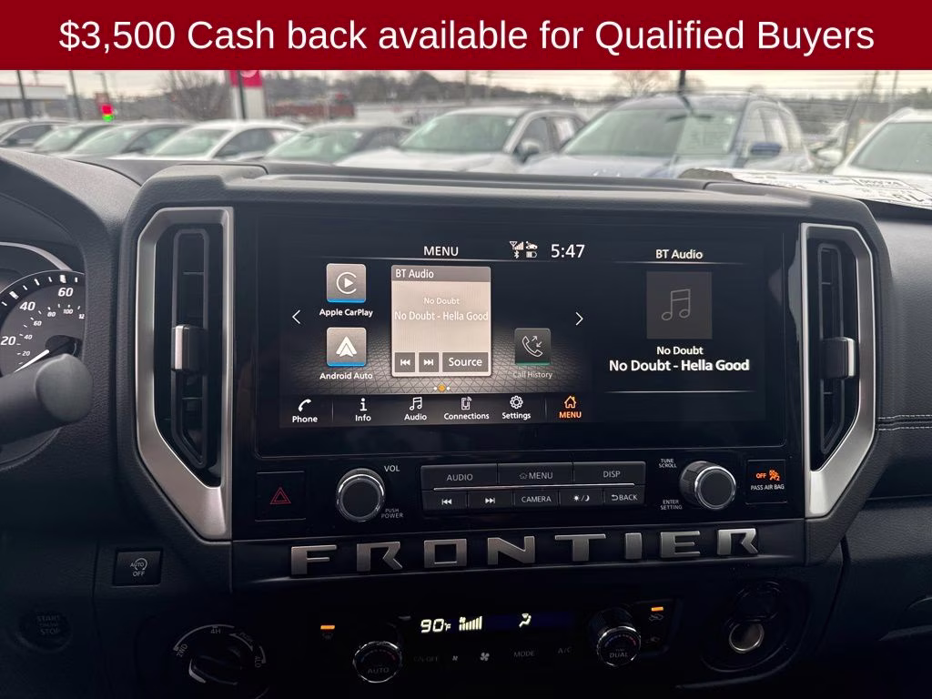 2026 Glacier White Nissan Frontier SV 4X4 Truck