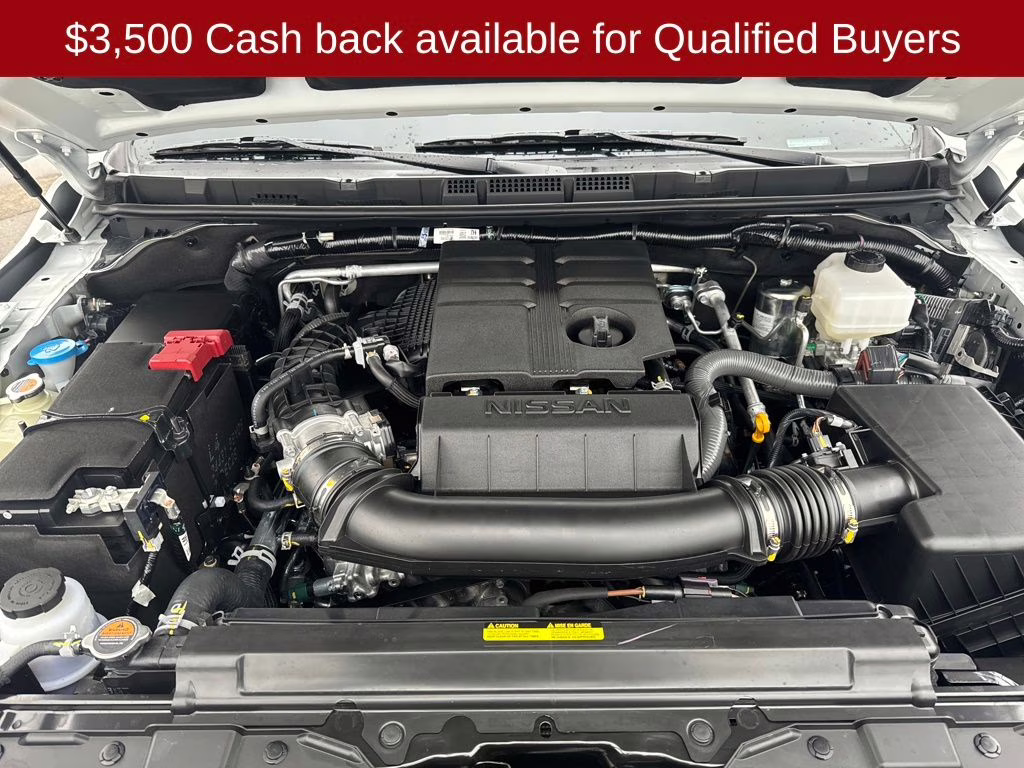 2026 Glacier White Nissan Frontier SV 4X4 Truck