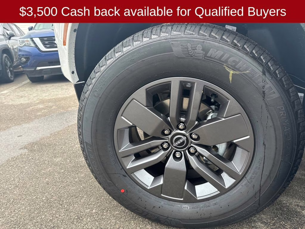 2026 Glacier White Nissan Frontier SV 4X4 Truck