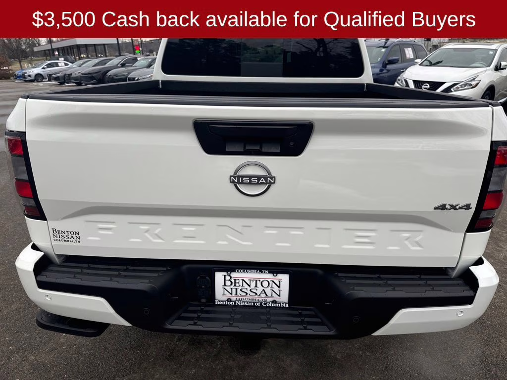 2026 Glacier White Nissan Frontier SV 4X4 Truck
