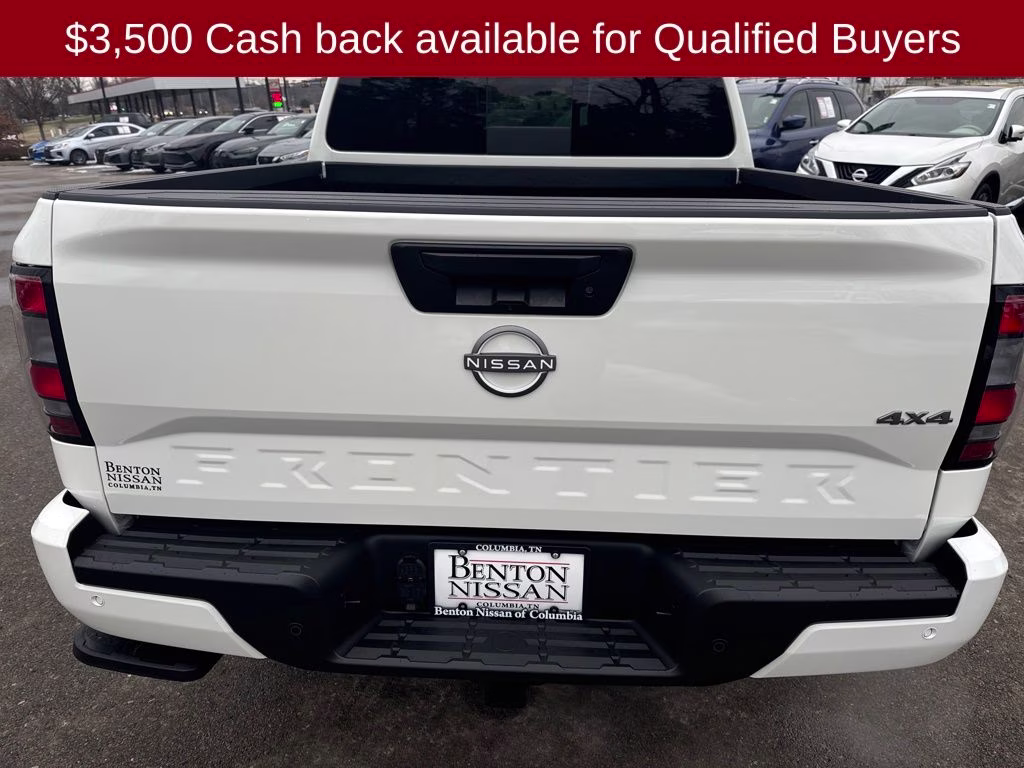 2026 Glacier White Nissan Frontier SV 4X4 Truck