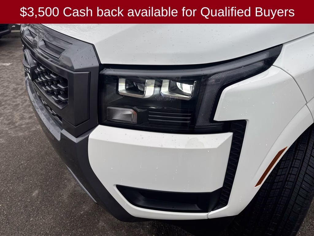 2026 Glacier White Nissan Frontier SV 4X4 Truck