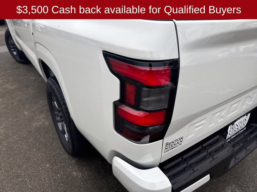 2026 Glacier White Nissan Frontier SV 4X4 Truck