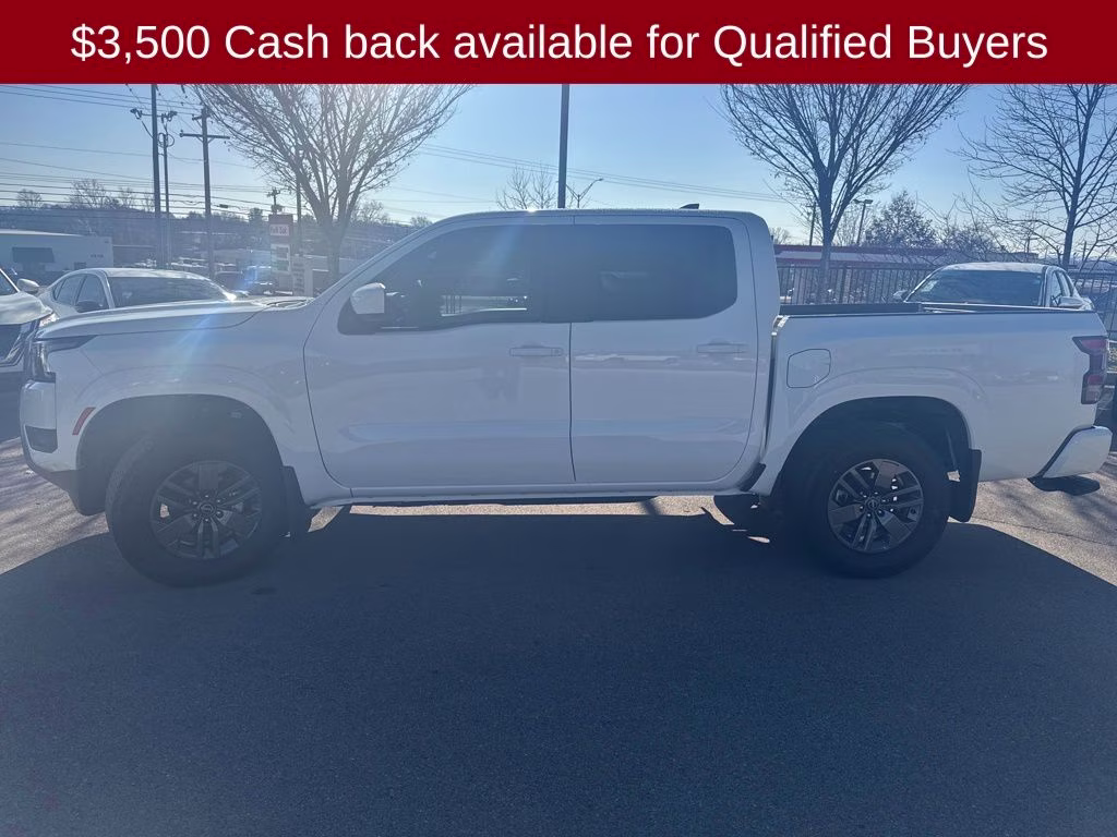 2026 Glacier White Nissan Frontier SV 4X4 Truck
