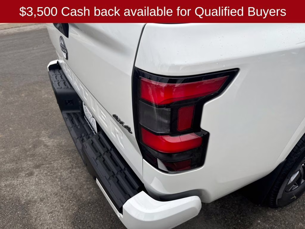 2026 Glacier White Nissan Frontier SV 4X4 Truck