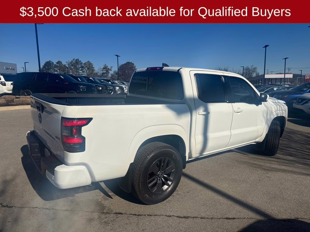 2026 Glacier White Nissan Frontier SV 4X4 Truck