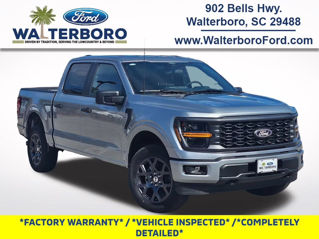 2026 Iconic Silver Metallic Ford F-150 STX 4X4 Truck