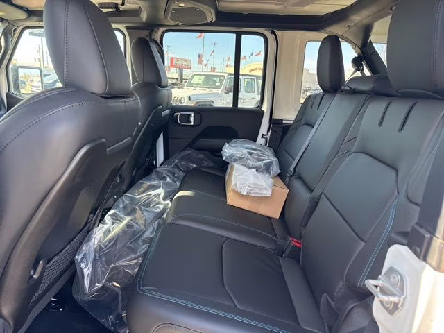2025 Bright White Clearcoat Jeep Wrangler Rubicon 4xe 4X4 SUV