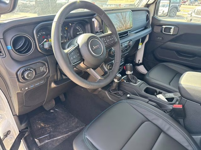 2025 Bright White Clearcoat Jeep Wrangler Rubicon 4xe 4X4 SUV