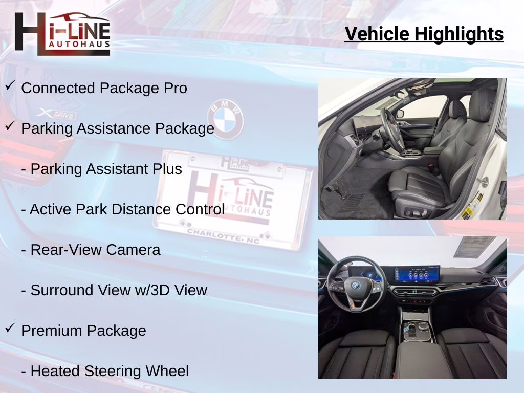 2023 Alpine White BMW i4 eDrive40 RWD Hatchback