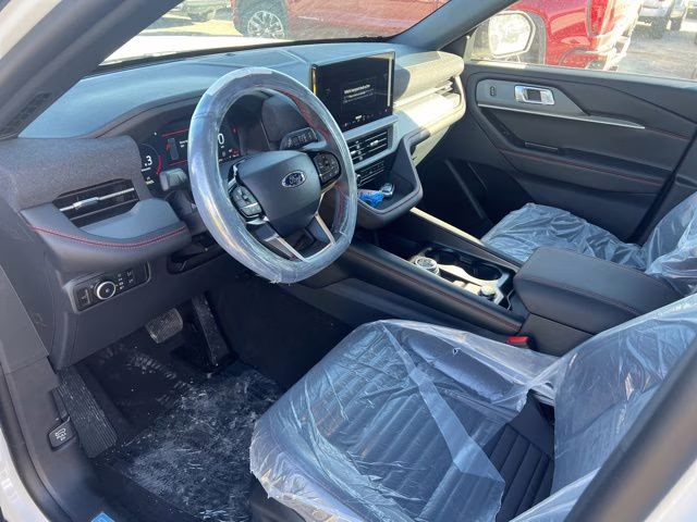 2026 Star White Metallic Tri-Coat Ford Explorer ST-Line 4X4 SUV