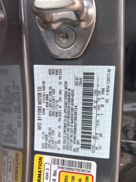 2026 Carbonized Gray Metallic Ford Bronco Sport Big Bend 4X4 SUV