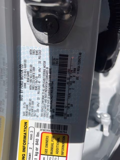 2026 Oxford White Ford Bronco Sport Outer Banks 4X4 SUV