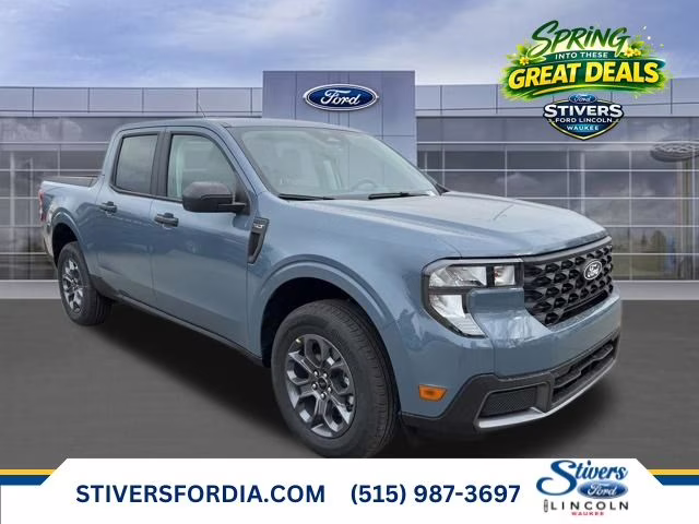 2026 Azure Gray Metallic Tri-Coat Ford Maverick XLT AWD Truck