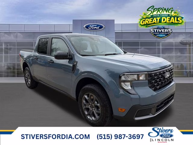 2026 Azure Gray Metallic Tri-Coat Ford Maverick XLT AWD Truck