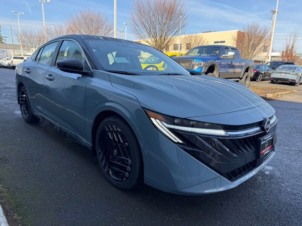 2026 Atlantic Gray/Super Black Nissan Sentra SR FWD Sedan