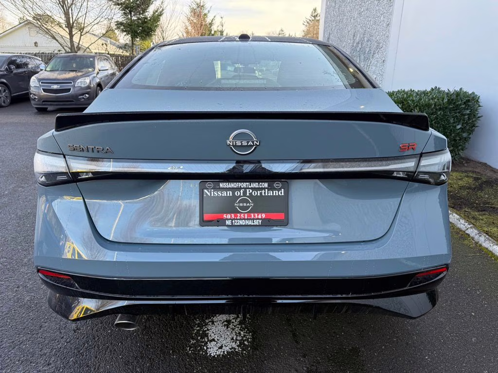 2026 Atlantic Gray/Super Black Nissan Sentra SR FWD Sedan