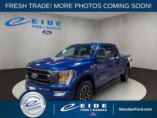 2022 Atlas Blue Metallic Ford F-150 XLT 4X4 Truck