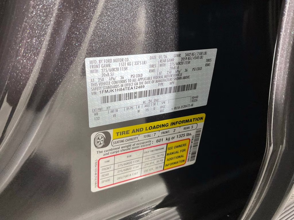 2026 Gray Metallic Ford Expedition Max Active RWD SUV