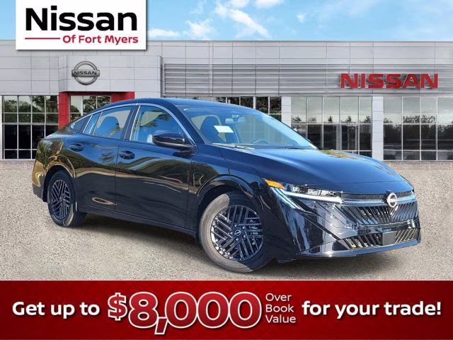 2026 Super Black Nissan Sentra SV FWD Sedan