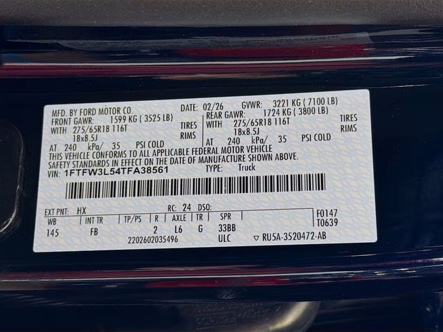 2026 Antimatter Blue Metallic Ford F-150 XLT Bozard Built 4X4 Truck