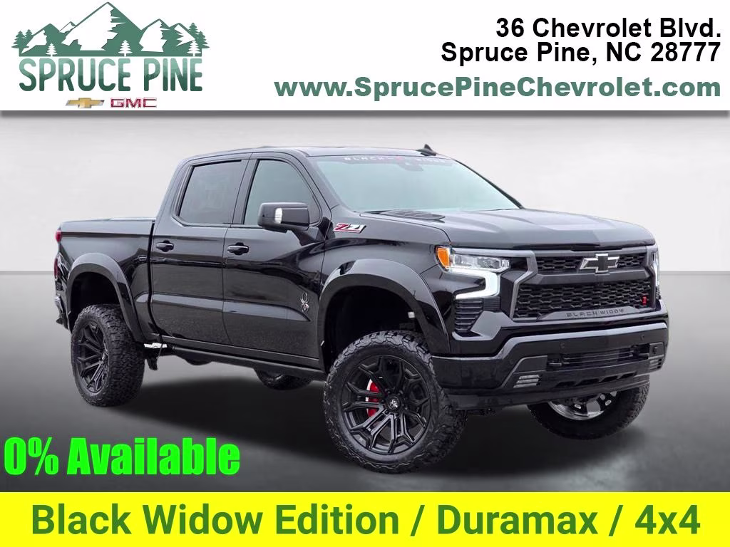 2026 Black Chevrolet Silverado 1500 RST 4X4 Truck