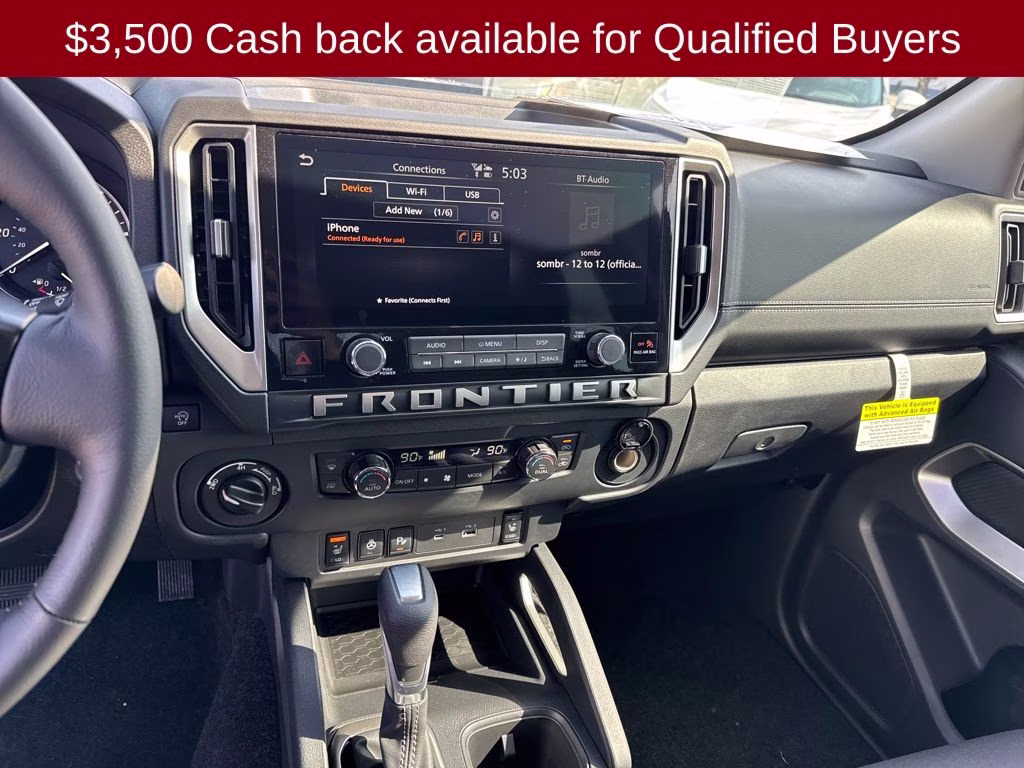 2026 Super Black Nissan Frontier SV 4X4 Truck