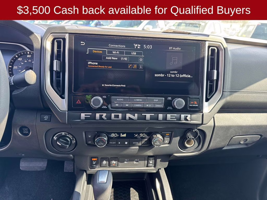 2026 Super Black Nissan Frontier SV 4X4 Truck