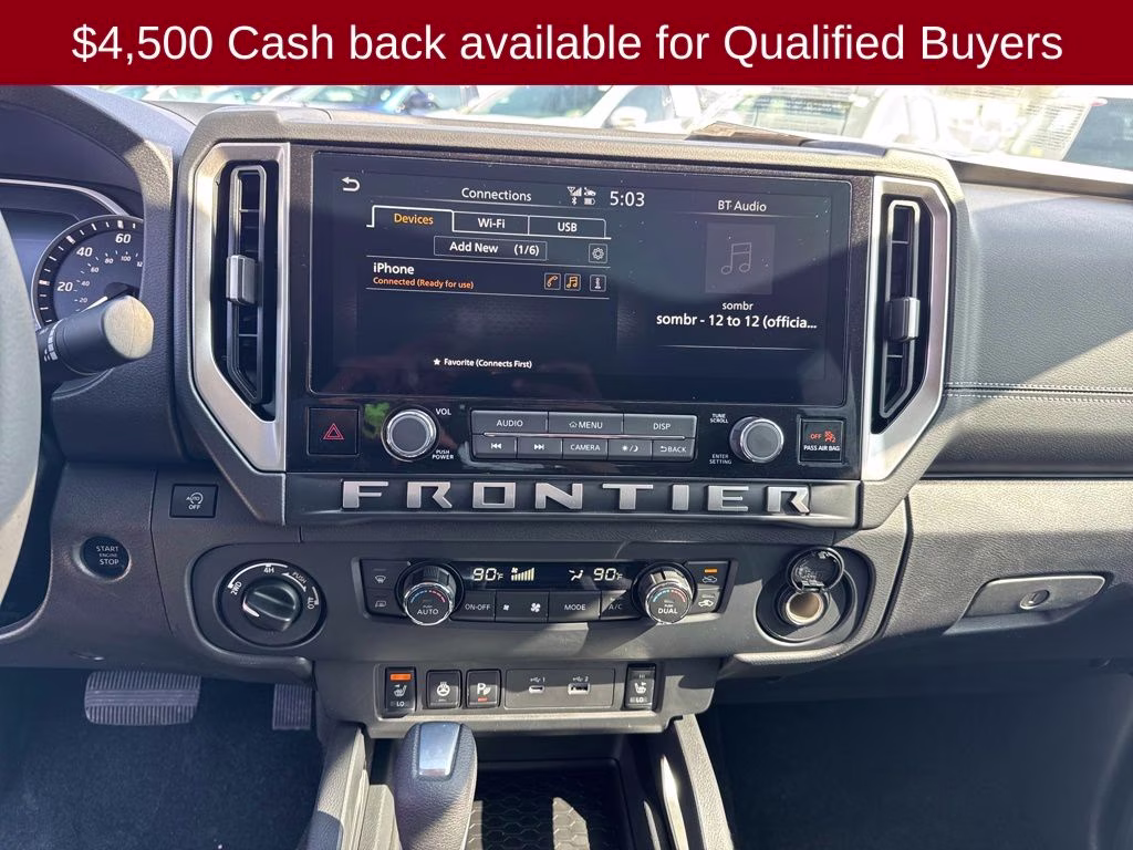 2026 Super Black Nissan Frontier SV 4X4 Truck