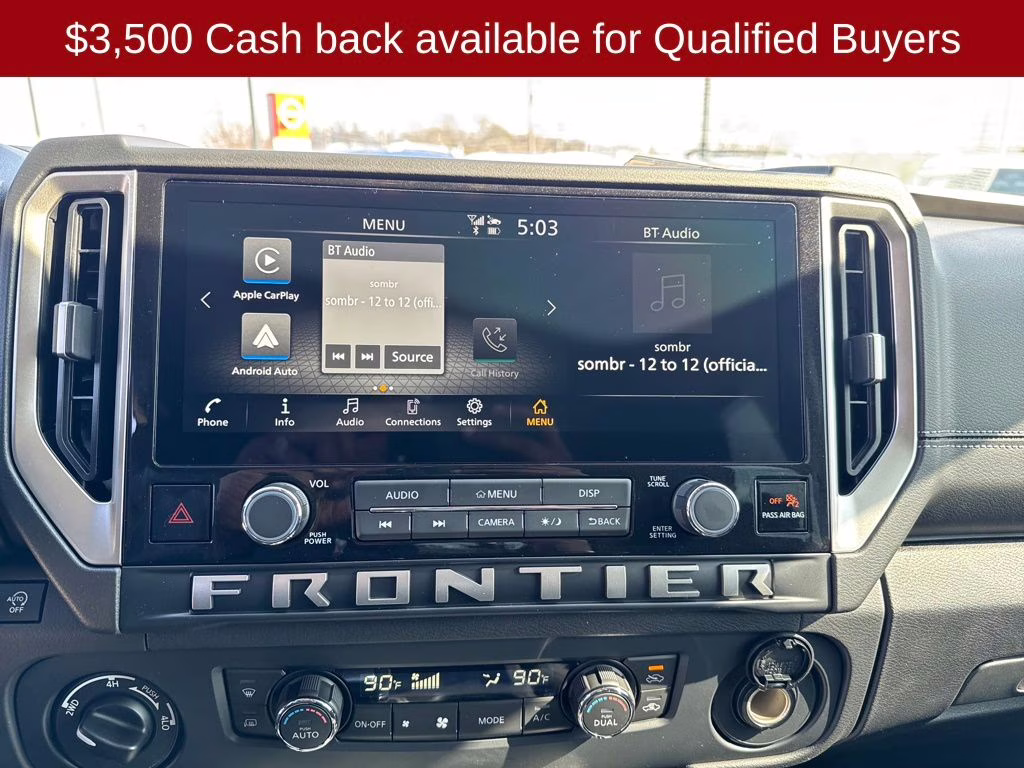 2026 Super Black Nissan Frontier SV 4X4 Truck