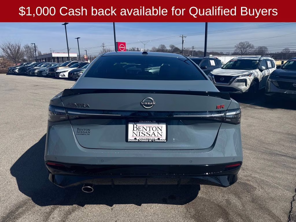 2026 Atlantic Gray Metallic Nissan Sentra SR FWD Sedan