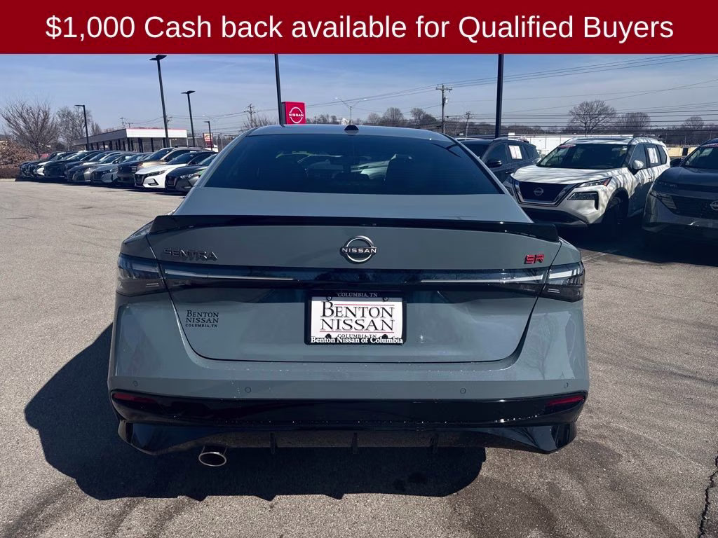 2026 Atlantic Gray Metallic Nissan Sentra SR FWD Sedan