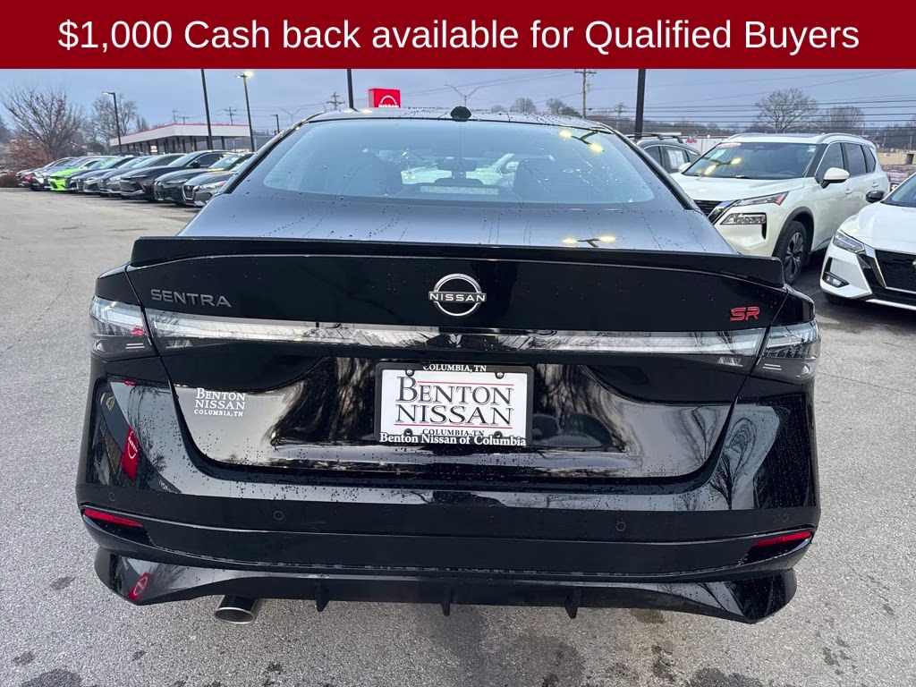 2026 Super Black Nissan Sentra SR FWD Sedan