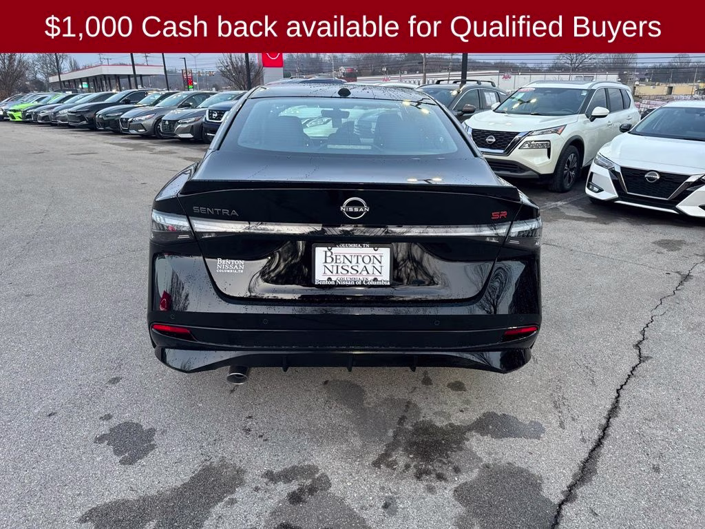 2026 Super Black Nissan Sentra SR FWD Sedan