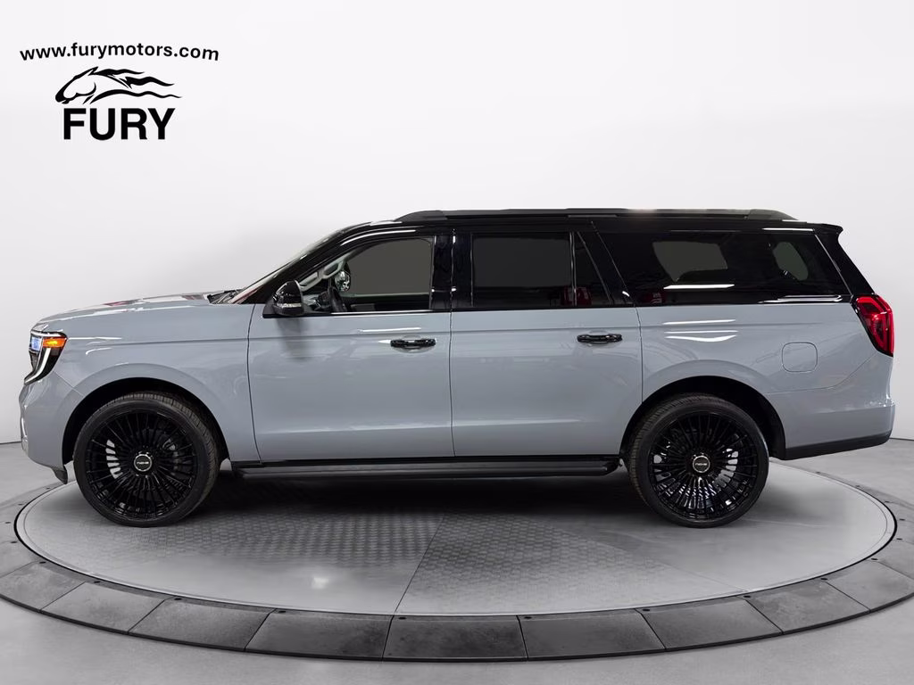2026 Glacier Gray Metallic Tri-Coat Ford Expedition Max Active w/Black Tuxedo Wrap & 24" Spoke Niche Wheel 4X4 SUV