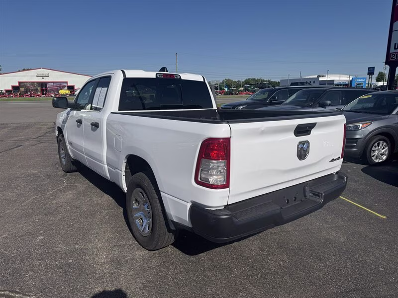 2021 Bright White Clear Coat Ram 1500 Tradesman 4X4 Truck