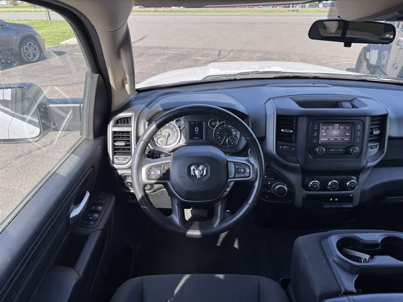 2021 Bright White Clear Coat Ram 1500 Tradesman 4X4 Truck