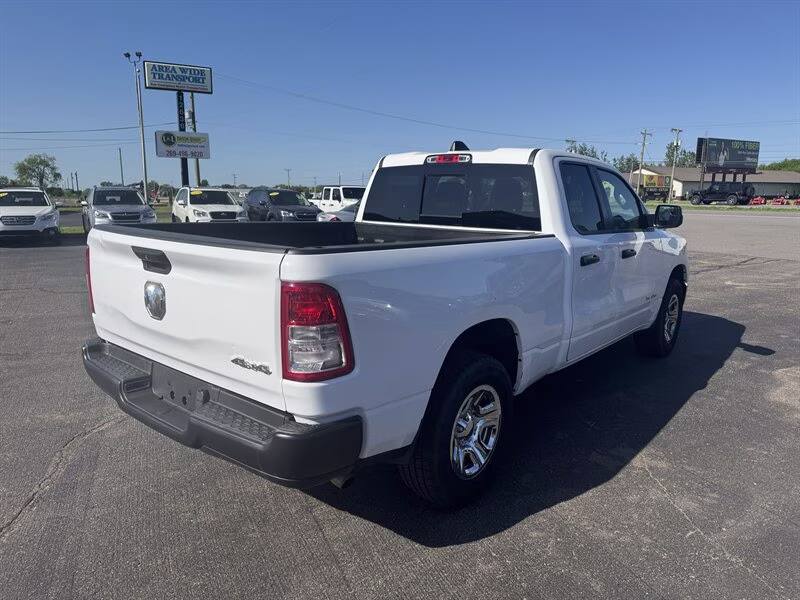 2021 Bright White Clear Coat Ram 1500 Tradesman 4X4 Truck