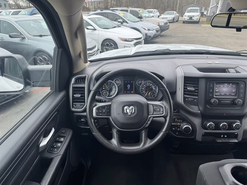 2021 Bright White Clear Coat Ram 1500 Tradesman 4X4 Truck