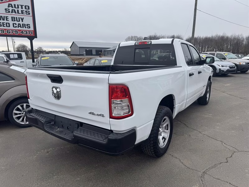 2021 Bright White Clear Coat Ram 1500 Tradesman 4X4 Truck