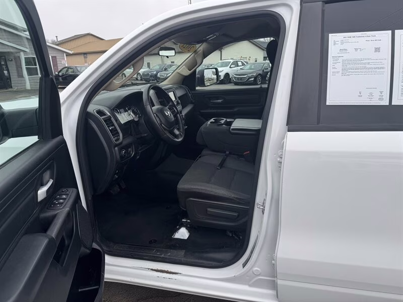 2021 Bright White Clear Coat Ram 1500 Tradesman 4X4 Truck