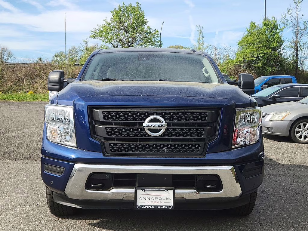 2021 Deep Blue Pearl Metallic Nissan Titan SV 4X4 Truck