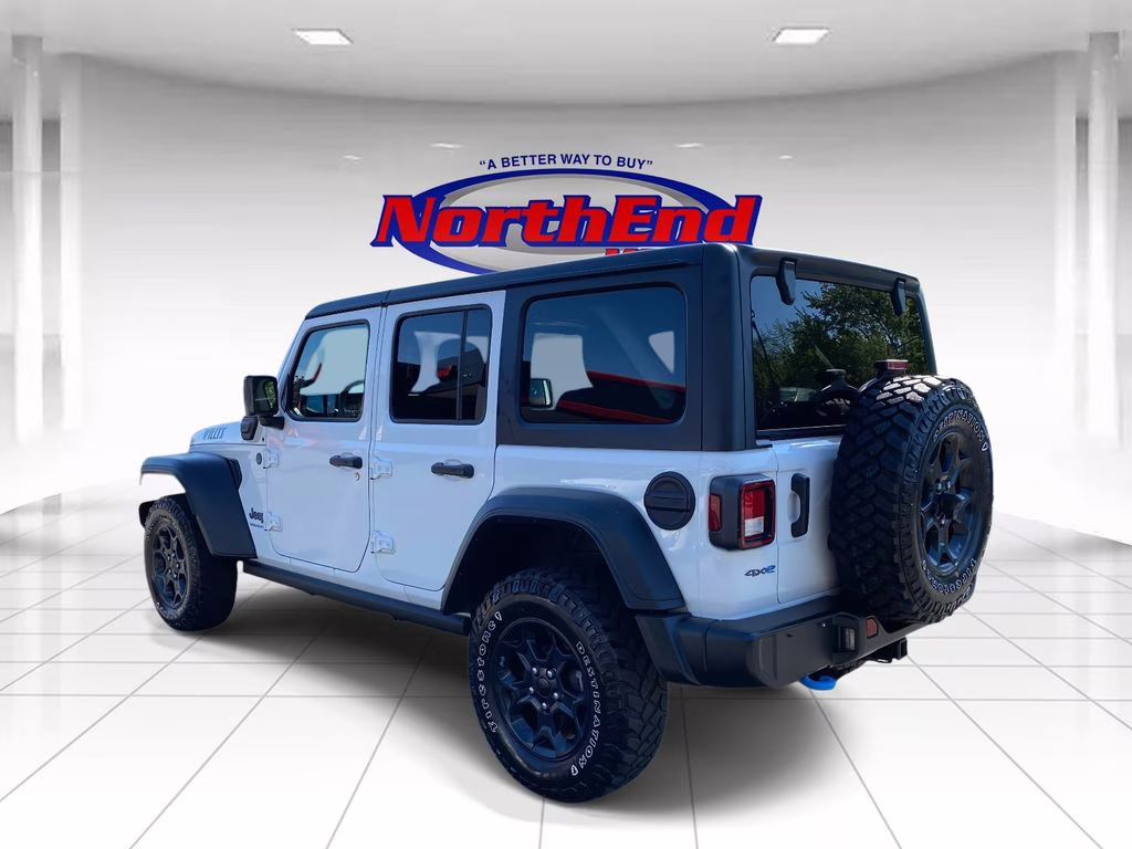 2023 Bright White Clearcoat Jeep Wrangler Willys 4xe 4X4 SUV