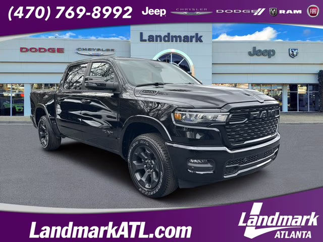 2026 Diamond Black Crystal Pearlcoat Ram 1500 Big Horn 4X4 Truck