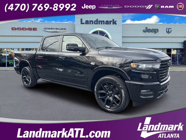 2026 Diamond Black Crystal Pearlcoat Ram 1500 Laramie 4X4 Truck