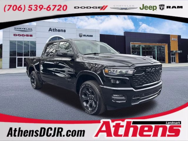 2026 Diamond Black Crystal Pearlcoat Ram 1500 Big Horn 4X4 Truck