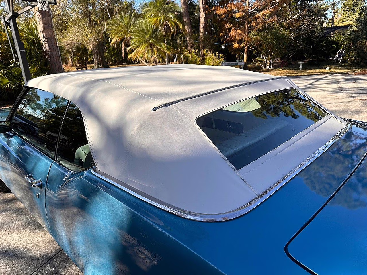 1971 Blue Oldmobile Cutlass 455 Factory A/C Convertible