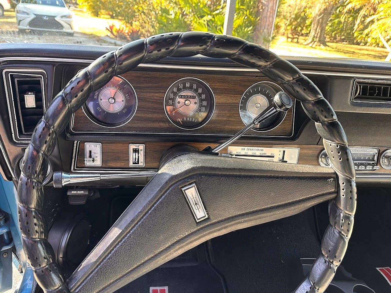 1971 Blue Oldmobile Cutlass 455 Factory A/C Convertible